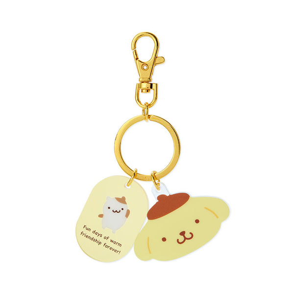 Pompompurin Besties Keychain Sanrio Acrylic Key Ring