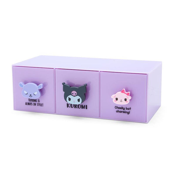 Kuromi Mini Organizer Sanrio 3-Tier Besties Stacking Container