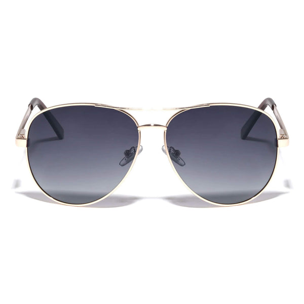 Oversized Aviator Sunglasses XL Polarized 66mm (Gold)