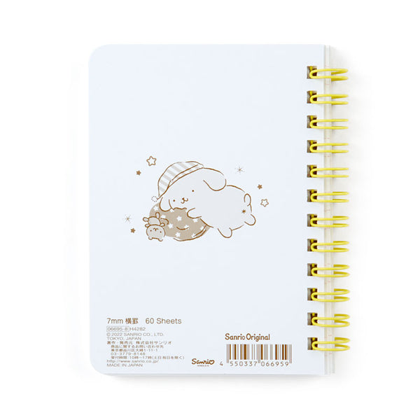 Pompompurin Mini Notebook Ruled B7 Sanrio Japan
