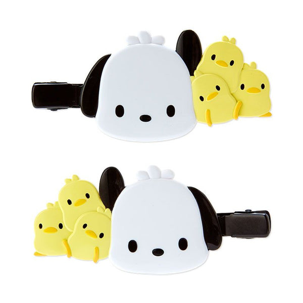 Pochacco Hair Clip Duo Sanrio Japanese Bow Hair Barrette (set of 2)