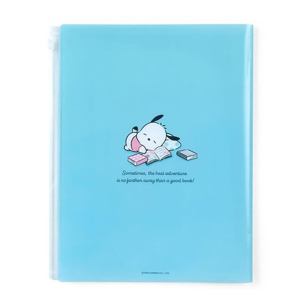 Pochacco File Folder with Zipper 6-Pockets Sanrio Japan