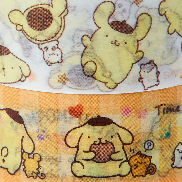Pompompurin Washi Tape Set of 2 Sanrio Stationery