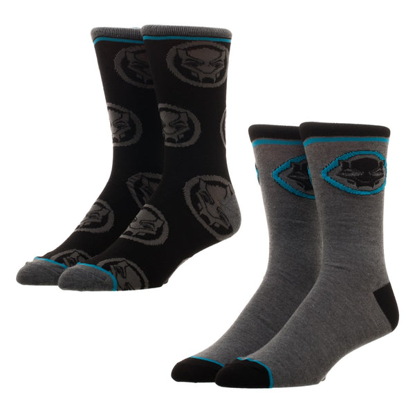 Black Panther Crew Socks 2-pack Bioworld