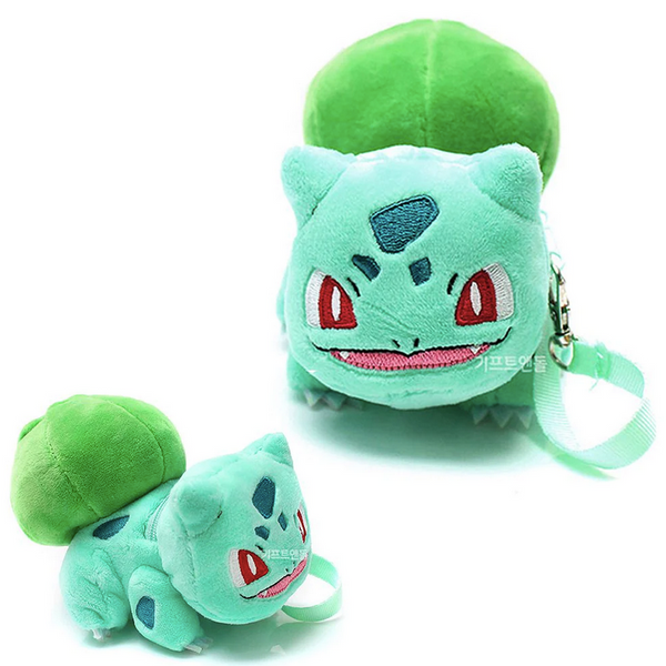 Pokemon Bulbasaur Plush Coin Pouch Backpack Clip Keychain Nintendo