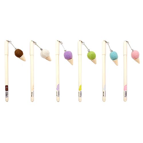 Ice Cream Gel Pen Sweet Stationery Dangling Ice Cream Cone (1 random)