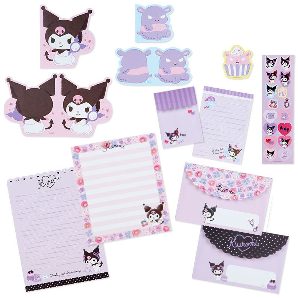 Sanrio Characters Ring Note Sticker Pack Kuromi