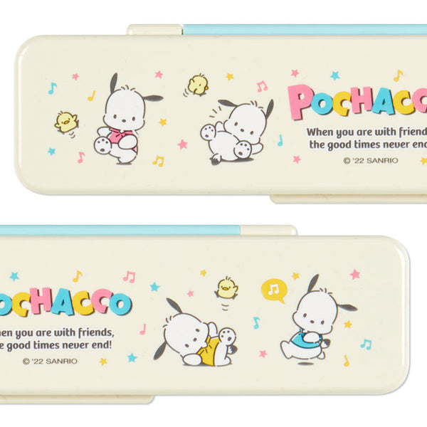 Pochacco Chopsticks & Spoon Set Melamine Sanrio Japan