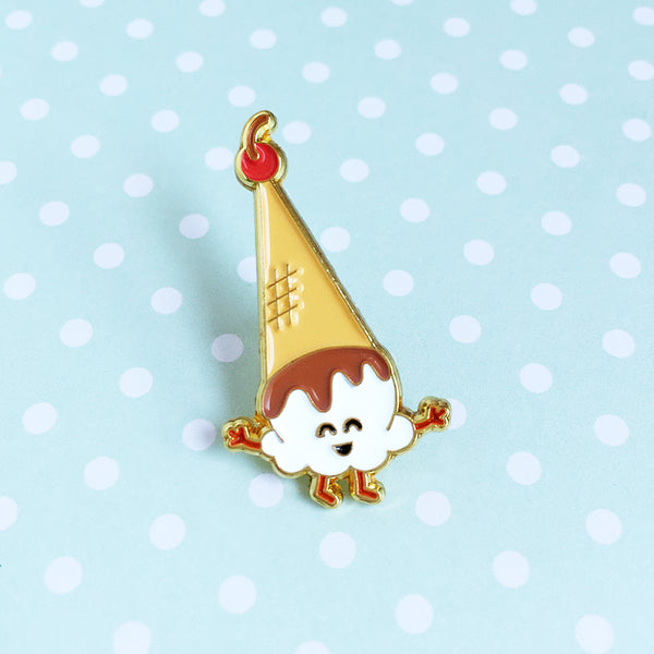 Kawaii Enamel Pin Ice Cream Cone