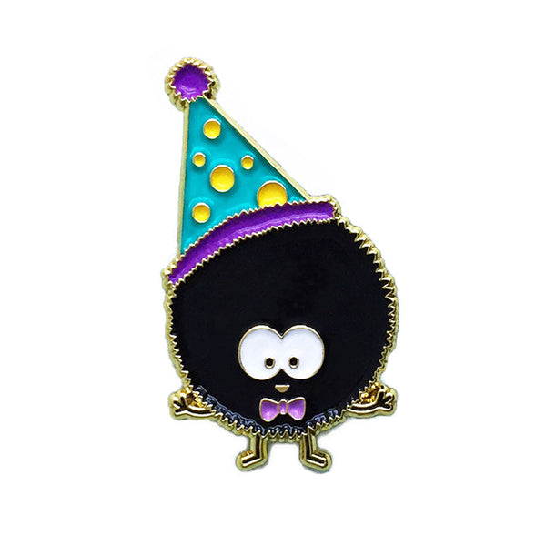 Kawaii Enamel Pin Birthday Soot (Suit)
