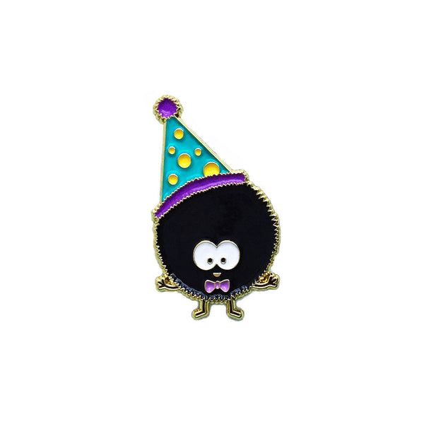 Kawaii Enamel Pin Birthday Soot (Suit)