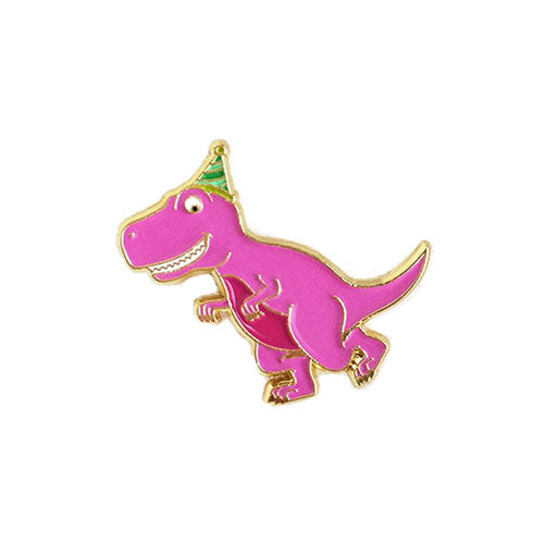 Kawaii Enamel Pin Dinosaur You Bet Jur-ass-ic's Party Time! (T-Rex)
