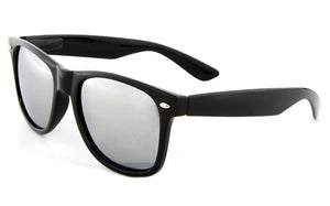 Classic Sunglasses for Men and Women Mirror Lens UV400 (Black)