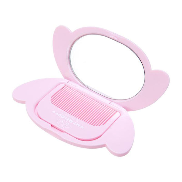 My Melody Mirror and Comb 2-Piece Set Sanrio Travel Accessories