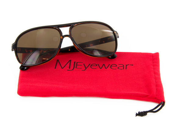 Flat Top Aviator Sunglasses for Men and Women 58mm (Demi)