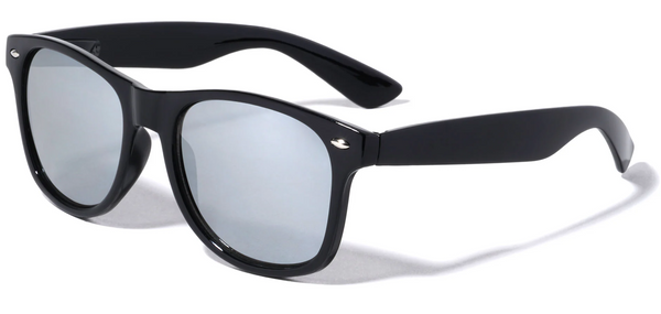 Classic Sunglasses for Men and Women Mirror Lens UV400 (Black)