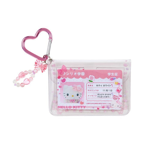 Hello Kitty ID Badge Case with Beaded Charm Sanrio Academy Series