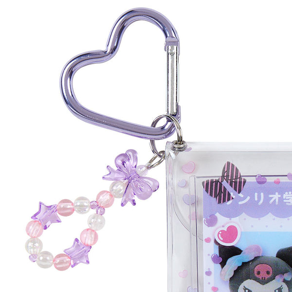 Kuromi ID Badge Case with Beaded Charm Sanrio Academy Series