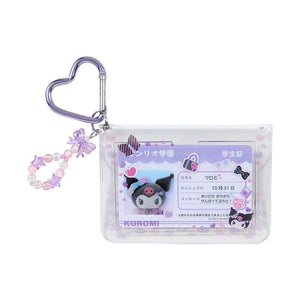 Kuromi ID Badge Case with Beaded Charm Sanrio Academy Series