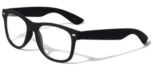 Classic Glasses for Men and Women Clear Lens UV400 (Soft Touch Black)