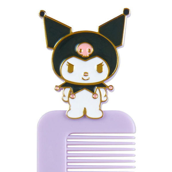 Kuromi Hair Comb with Case Sanrio Travel Accessories