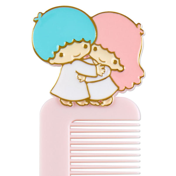 Little Twin Stars Hair Comb with Case Sanrio Travel Accessories