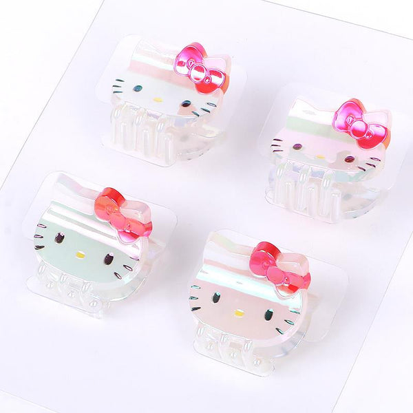 Hello Kitty Mini Hair Clips Iridescent (Set of 4)