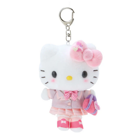 Hello Kitty Plush Backpack Clip Keychain Sanrio Academy Series