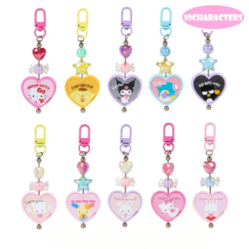 Sanrio Characters Keychain Surprise Blind Box Colorful Heart Series B