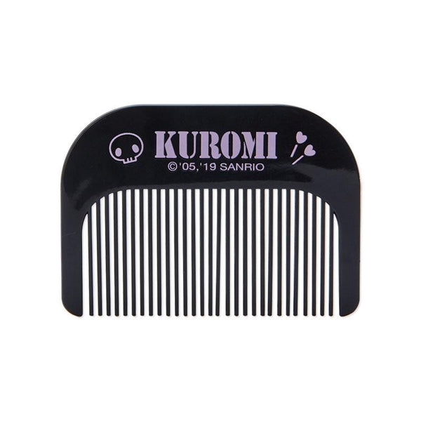Kuromi Mirror and Comb 2-Piece Set Sanrio Travel Accessories
