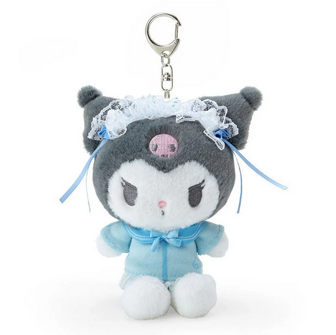 Kuromi Plush Backpack Clip Keychain Sanrio Blue Angel Series