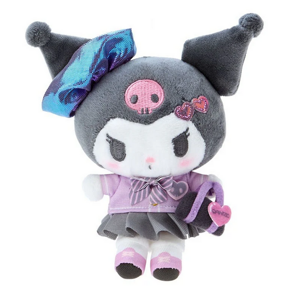 Kuromi Plush Backpack Clip Keychain Sanrio Academy Series