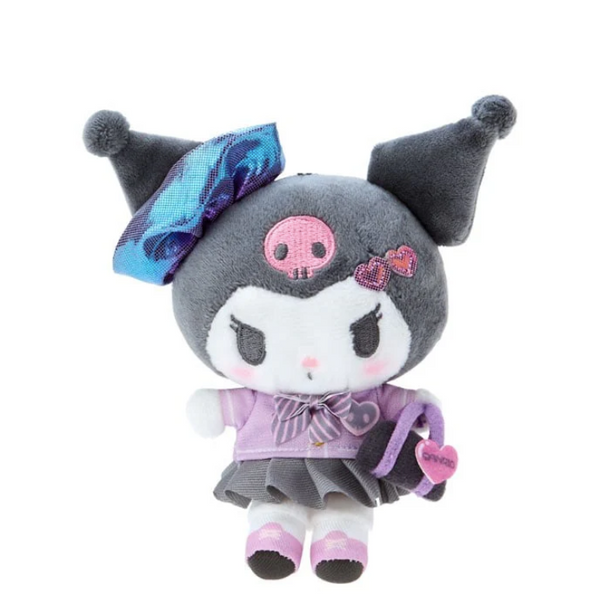 Kuromi Plush Backpack Clip Keychain Sanrio Academy Series