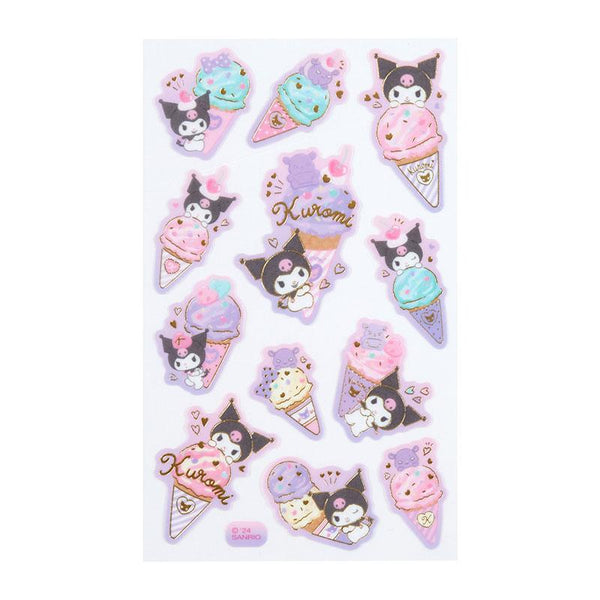 Kuromi Sticker Sheet Sanrio Ice Cream Party Series