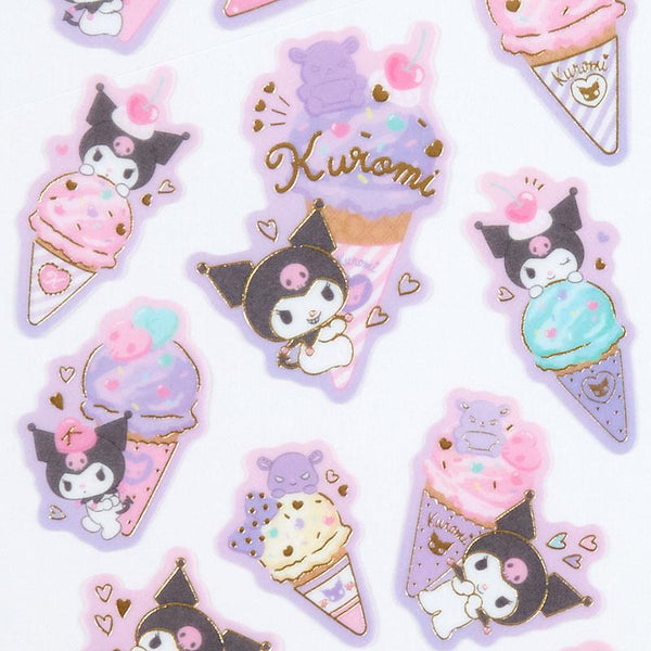 Kuromi Sticker Sheet Sanrio Ice Cream Party Series