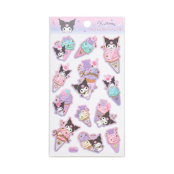 Kuromi Sticker Sheet Sanrio Ice Cream Party Series