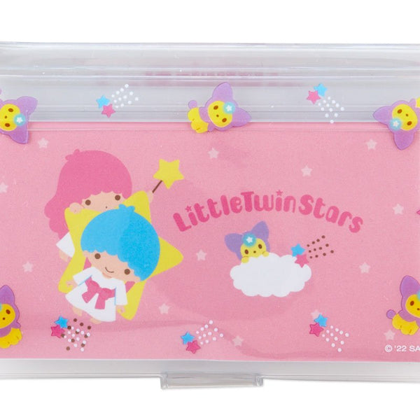 Little Twin Stars Memo Pad and Stickers with Case Sanrio Keychain