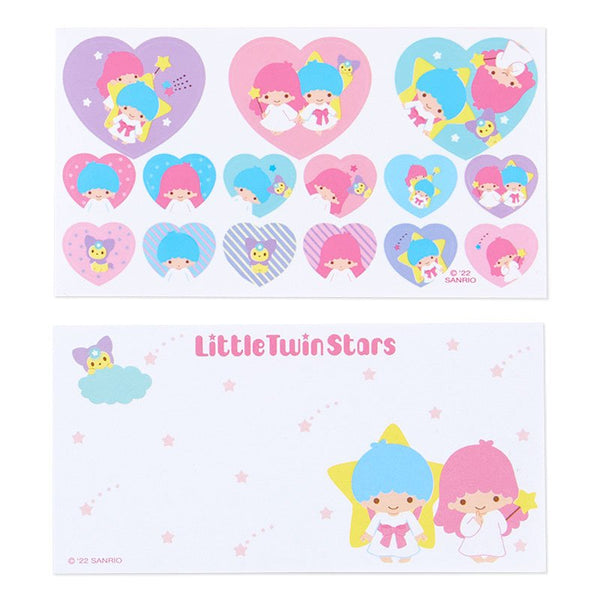 Little Twin Stars Memo Pad and Stickers with Case Sanrio Keychain