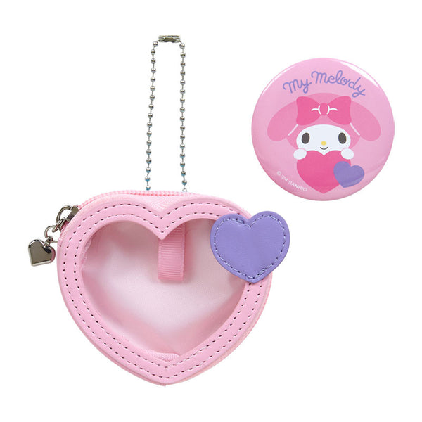 My Melody Mini Pouch with Badge Sanrio Colorful Heart Series