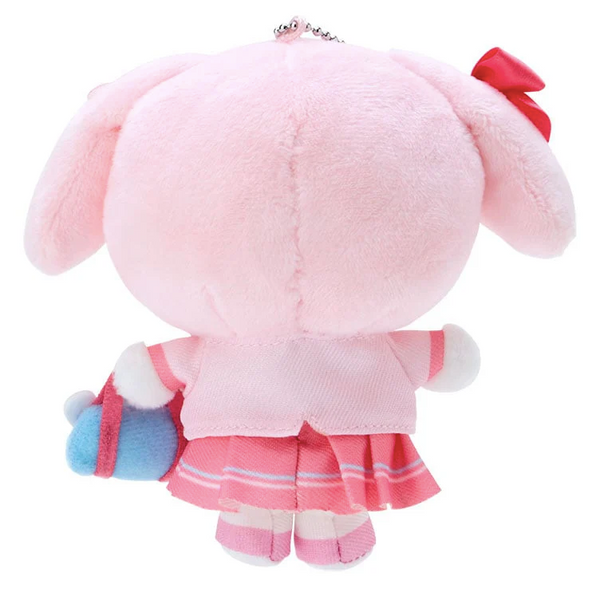 My Melody Plush Backpack Clip Keychain Sanrio Academy Series