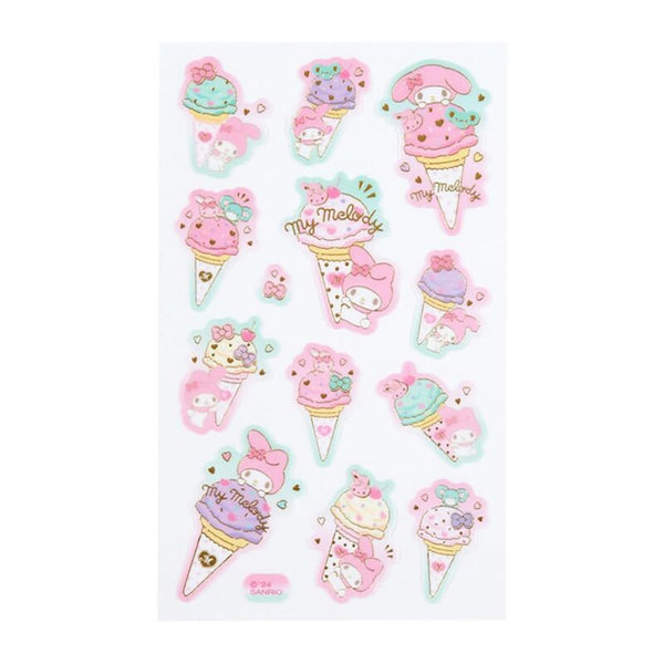 My Melody Sticker Sheet Sanrio Ice Cream Party Series