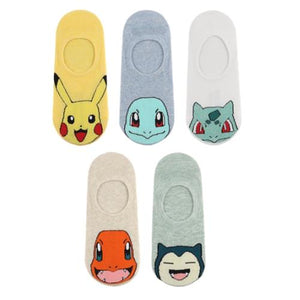 Pokemon Socks No Show Gender Neutral Sneaker Socks (1 random character)