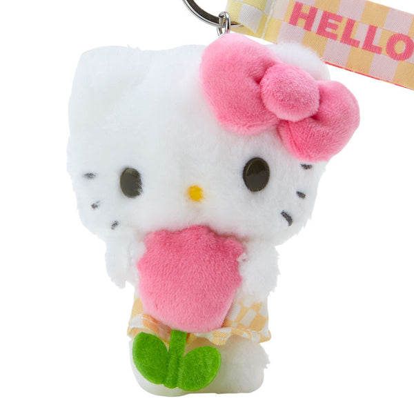 Hello Kitty Plush Mascot Keychain (Pastel Check Series)