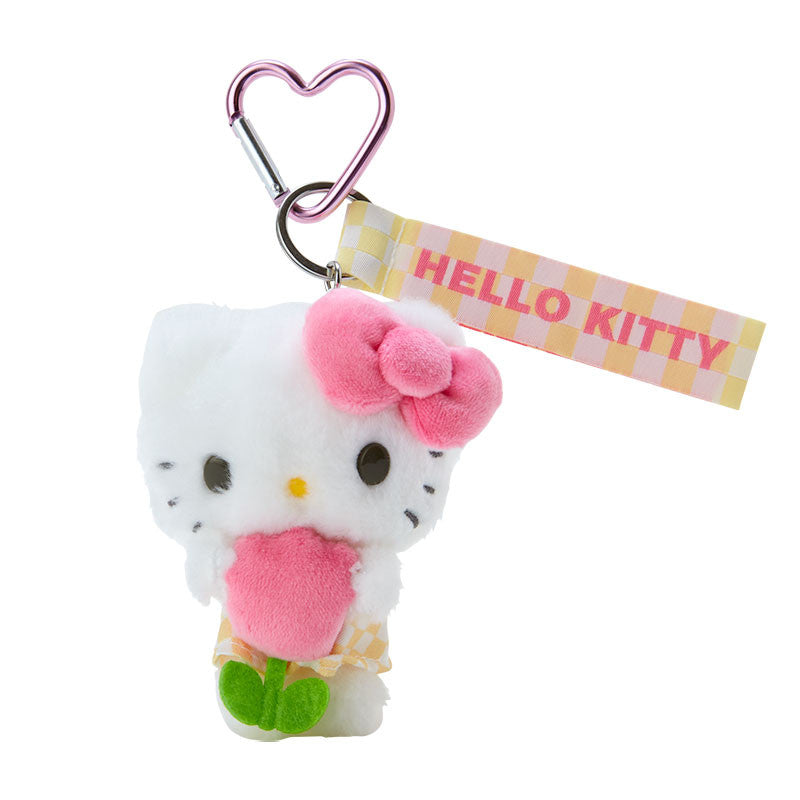 Hello Kitty Plush Mascot Keychain (Pastel Check Series)