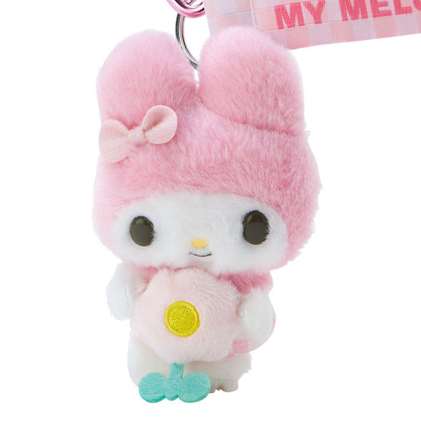 My Melody Plush Mascot Keychain Pastel Check Series