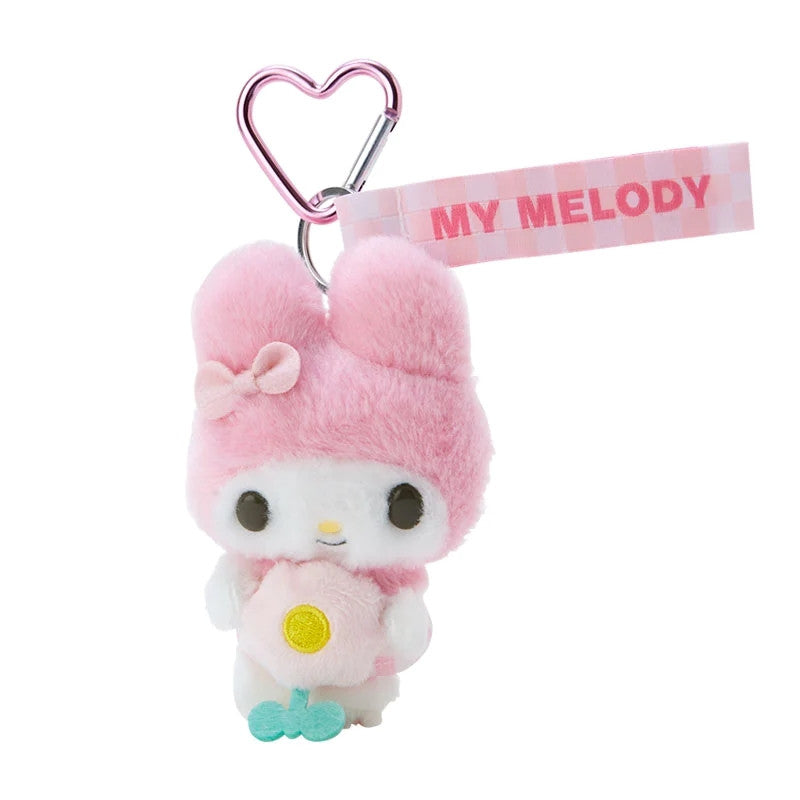 My Melody Plush Mascot Keychain Pastel Check Series