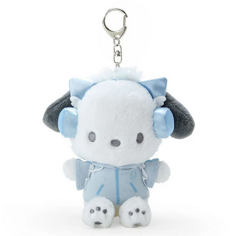 Pochacco Plush Backpack Clip Keychain Sanrio Blue Angel Series