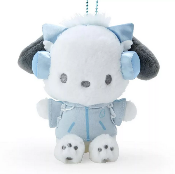 Pochacco Plush Backpack Clip Keychain Sanrio Blue Angel Series