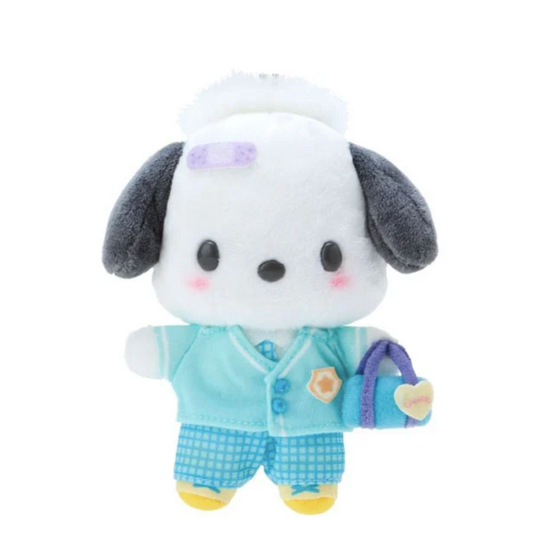 Pochacco Plush Backpack Clip Keychain Sanrio Academy Series