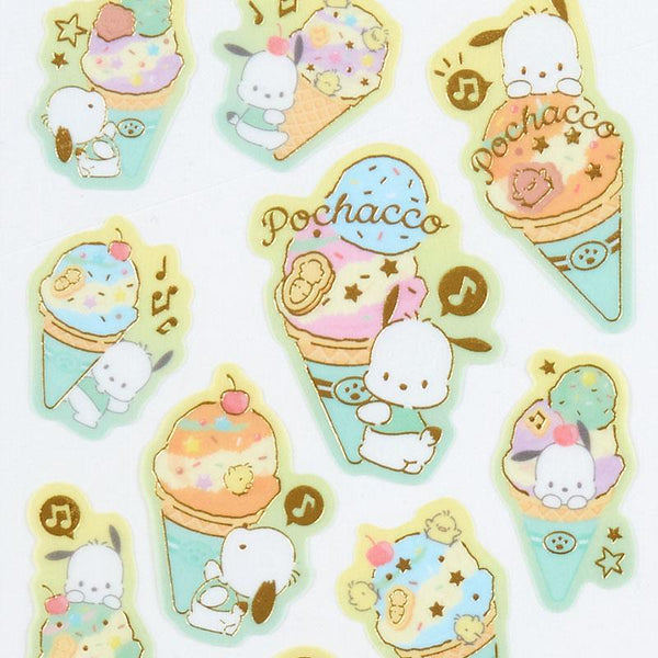 Pochacco Sticker Sheet Sanrio Ice Cream Party Series